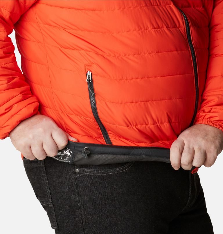 Men's Columbia Powder Lite Insulated Jackets Orange | Plus Size CA-V8305
